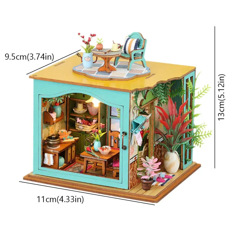 DIY Mini World Doll House Toys Wooden Kit Home Roombox Ręcznie robiony model montażowy Zabawka Mały dom Kreatywny prezent urodzinowy