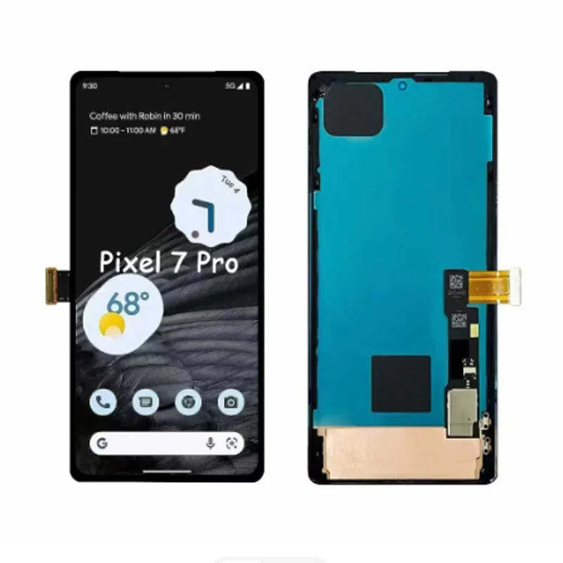Suitable for Google Pixel 6/7/8 6Pro/7Pro/8Pro 6A/7A/8A LCD Screen Assembly,Pixel 6 OLED Assembly with Bracket - Supports Finger