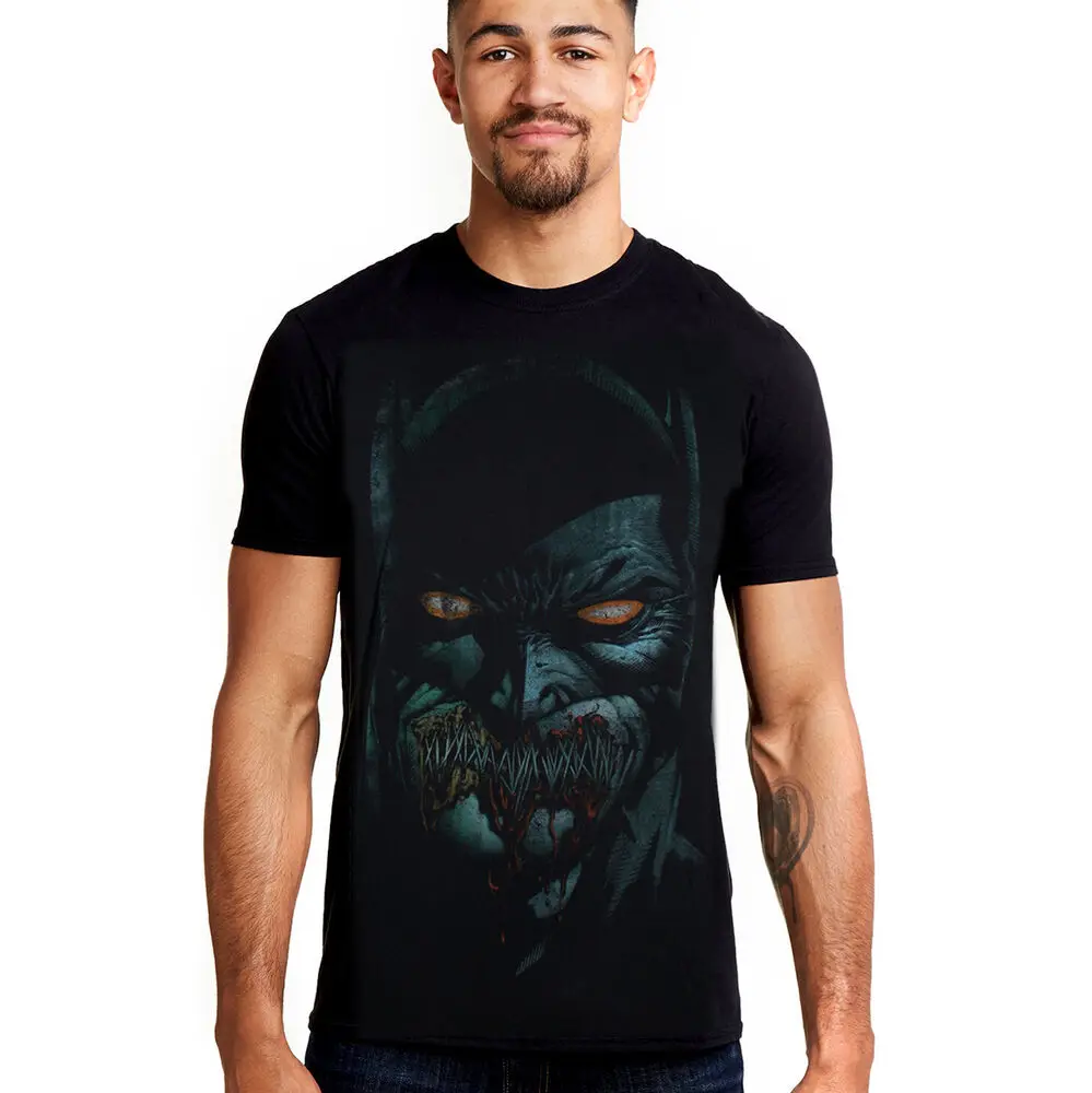 Offizielle Comics Herren Batman genähte T-Shirt schwarze Größen s-xxl Unisex T-Shirts für Männer Frauen Sommer