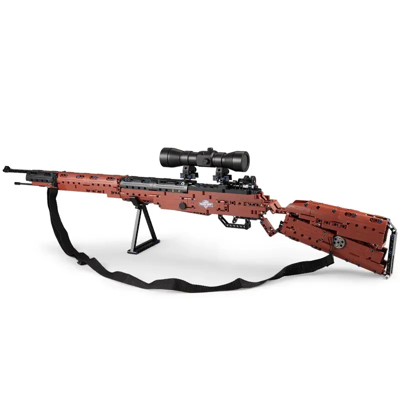 deTECH Kar98k Mauser Sniper Rifle Bouwstenen High Power Creatieve Militaire Pistool Baksteen Model Kit Jongens Speelgoed Volwassenen Geschenken 653PCS