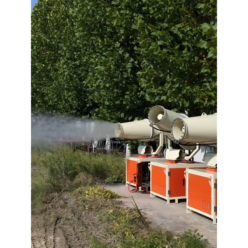 60m Fog Cannon Dust Suppression Machine For Urban Main Road Demolition Large Quarry Mine Livestock Sterilization Sprayer