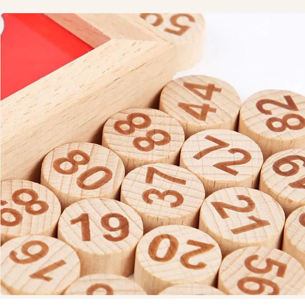 Math Learning Toy Montessori Numbers Counting Board Educational