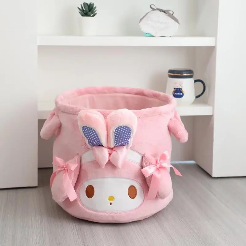 

Ведро для хранения Sanrio, новая ручная ручка для переноски, плюшевая домашняя настольная корзина для хранения закусок, корзина для хранения разных сортировки