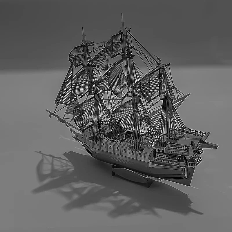 Flying Dutchman 3D Metall Puzzle Modellbausätze DIY Laser Cut Puzzles Puzzle Spielzeug für Kinder