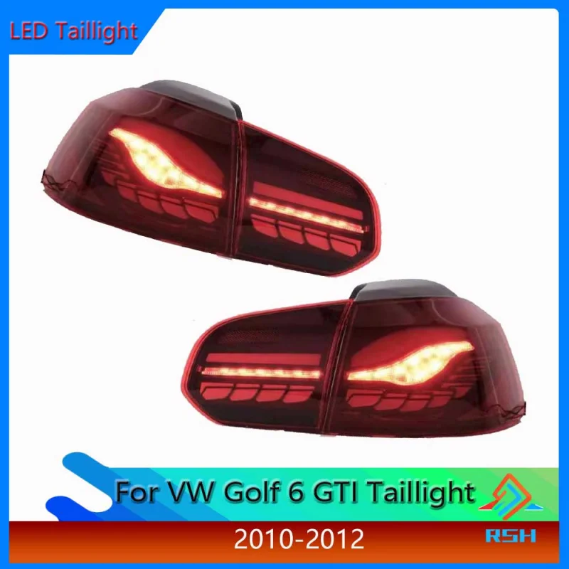 

LED Tail Light Assembly For VW Volkswagen Golf 6 GTI Dragon Scale Running Brake Rear Lights Fog Lamp Plug And Play Accessories