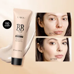 Face Liquid Foundation Moisturizing BB Cream Concealer Oil-control Full Coverage Waterproof Long Lasting Brighten Cosmetics