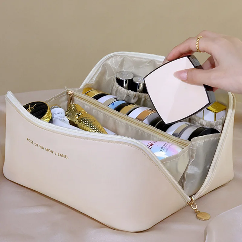 Makeup Organizer Female Toiletry Kit Bag Make Up Case Storage Pouch Luxury Lady Box, Cosmetic Bag, Organizer Bag For Travel Zipp