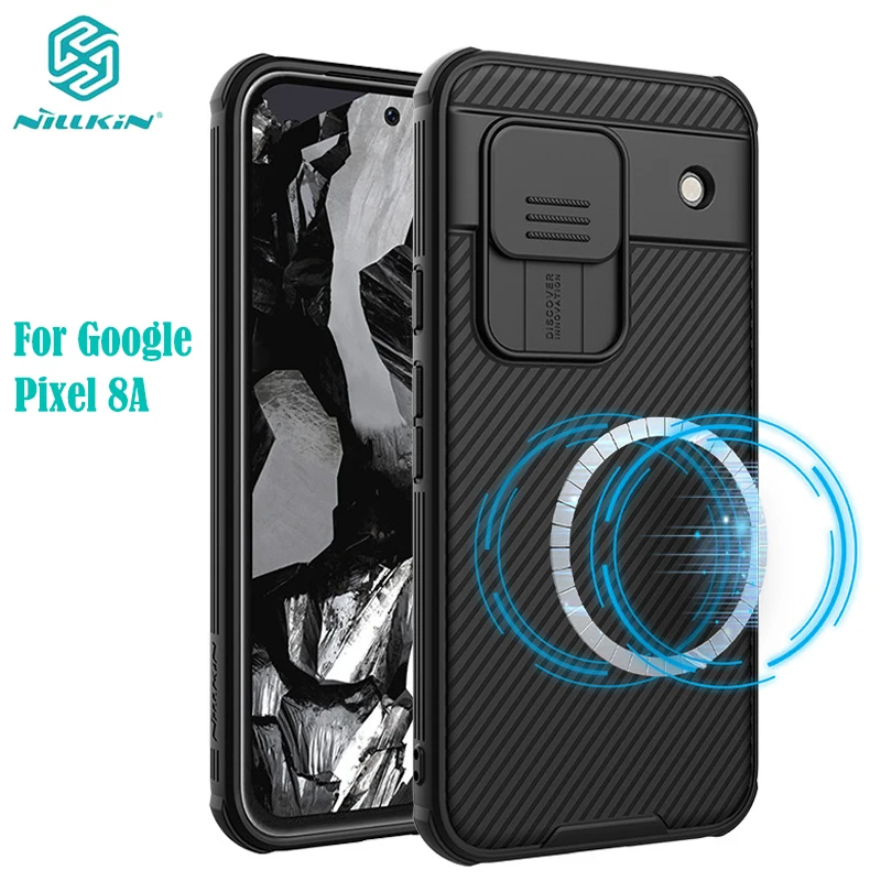 

Магнитный чехол Nillkin CamShield Pro для Pixel 8A, Магнитный чехол для Google Pixel 8A