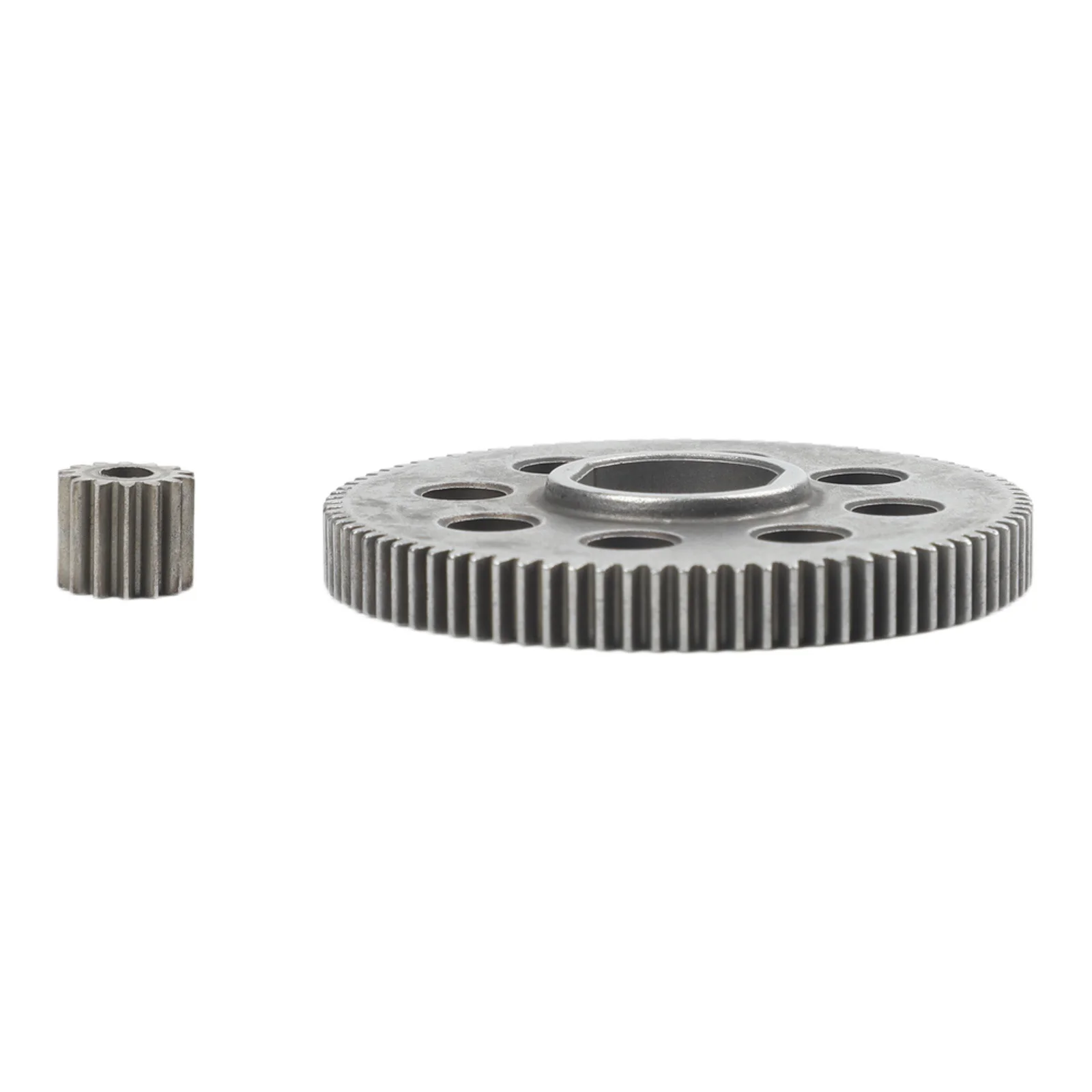 Steel replacement gears 2 pieces for electric chainsaws compatible with 468 inch grass trimmers square hole design