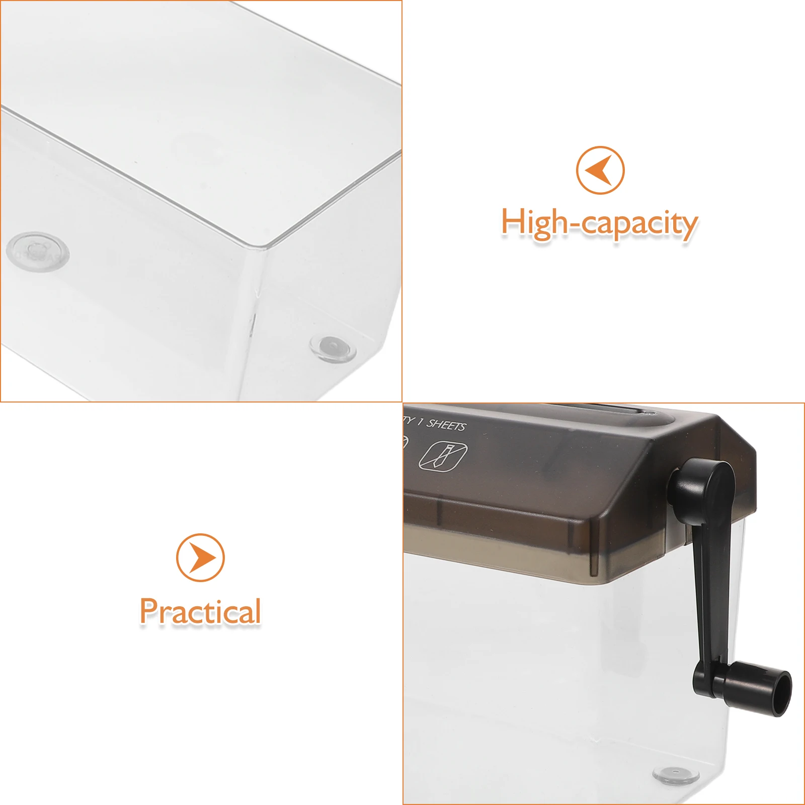 ماكينة تقطيع المستندات المحمولة الورقية المدمجة اليدوية للمكتب المنزلي مقاس A4، ماكينة تقطيع الأمان