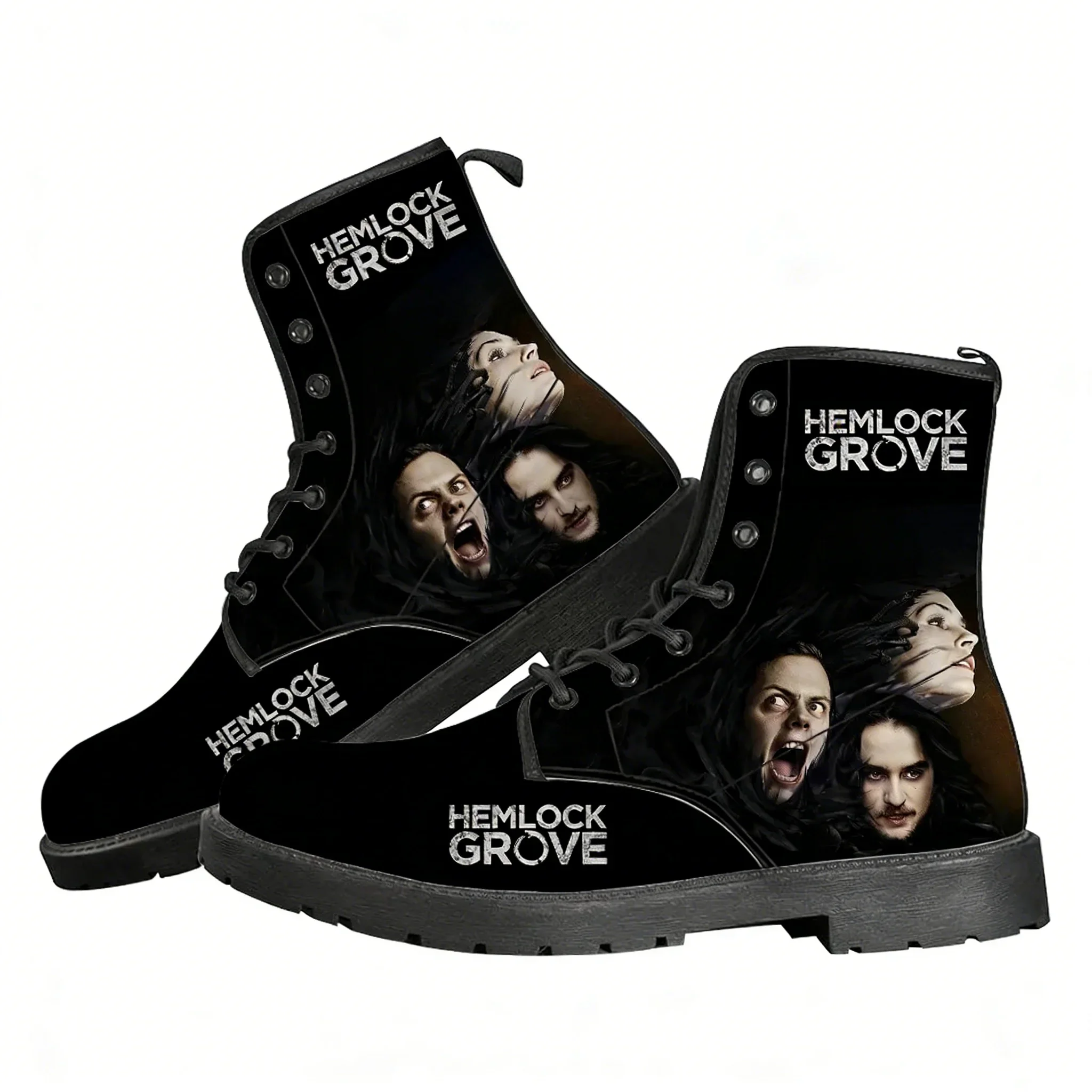 

Hemlock Grove Boot Mens Womens Teenager Casual Boot Outdoor High Quality Casual Lightweight Fashion Pattern Custom Made Shoes