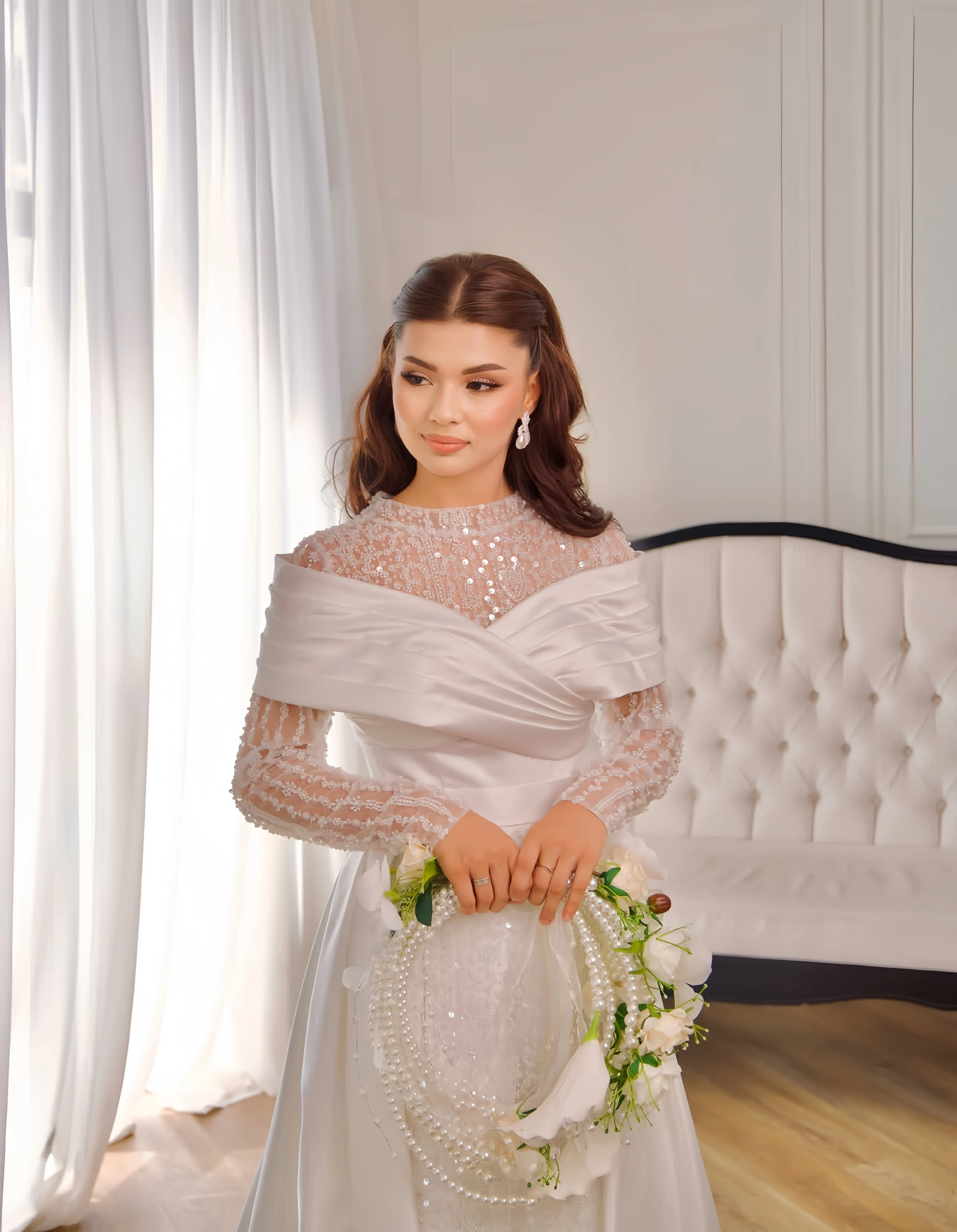 

Customized high-neck long-sleeved mermaid detachable tail luxury evening dresses dresses for special occasions Dresses gala