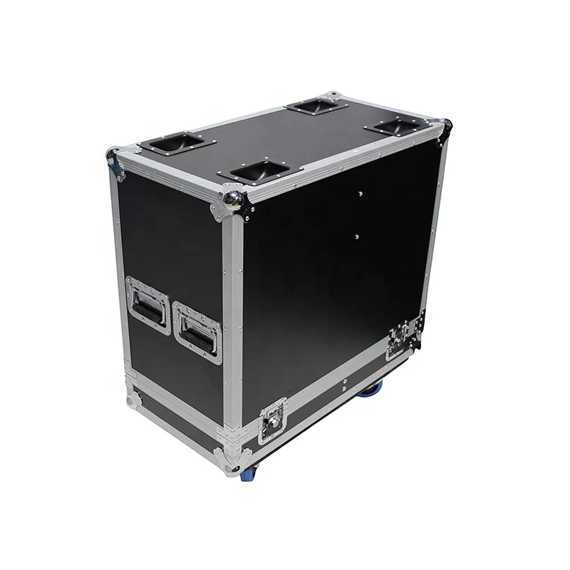 Flight Case de alto-falante ATA duplo universal cabe em dois dos melhores alto-falantes de 15 polegadas