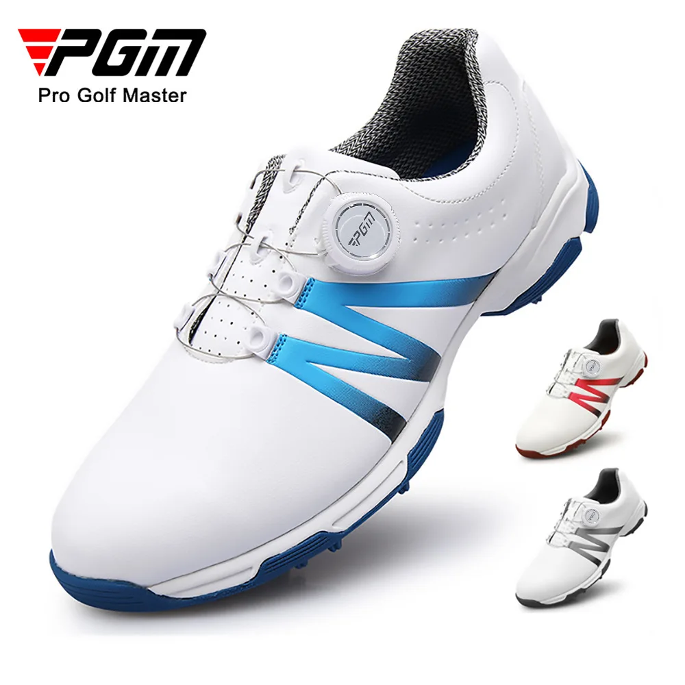 

PGM Men Golf Sneakers Rotating Lace Waterproof and Breathable Sports Shoes XZ101