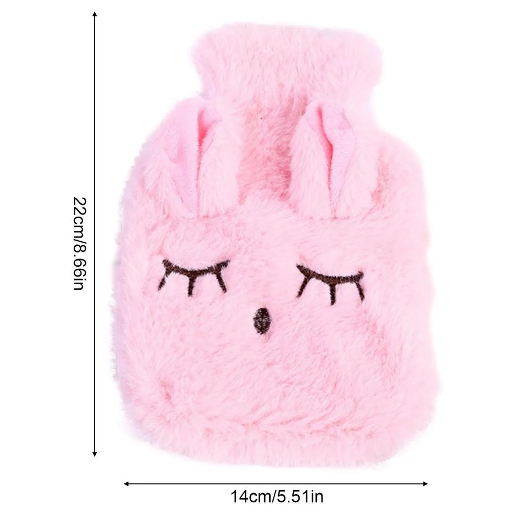 湯たんぽ ぬいぐるみ ウサギ 漫画デザイン つり目 取り外し可能なカバー 詰め替え可能 ハンドウォーマー 温熱パッド 子供 女性用