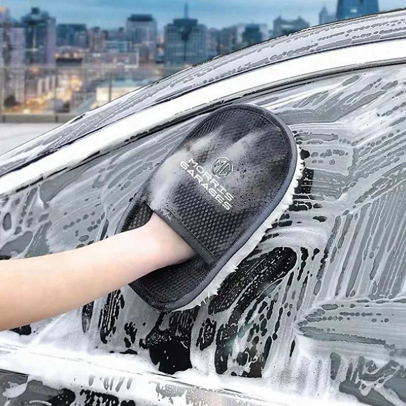 Guante para lavar coches, guante para limpiar coches, guante para el cuidado detallado de vehículos, guante para lavar vehículos, para MG ZS, MG4 EV, MG HS, MG3, MG5 EV, Marvel R, MG ONE.