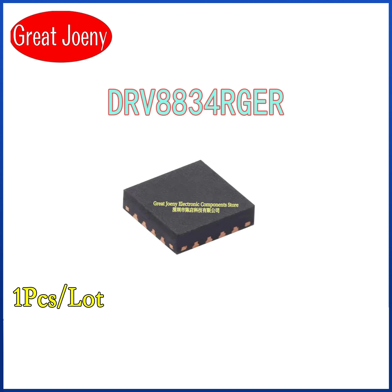

100% New Original DRV8834 DRV8834RGER IC Chipset QFN-24 Bulk Best Price