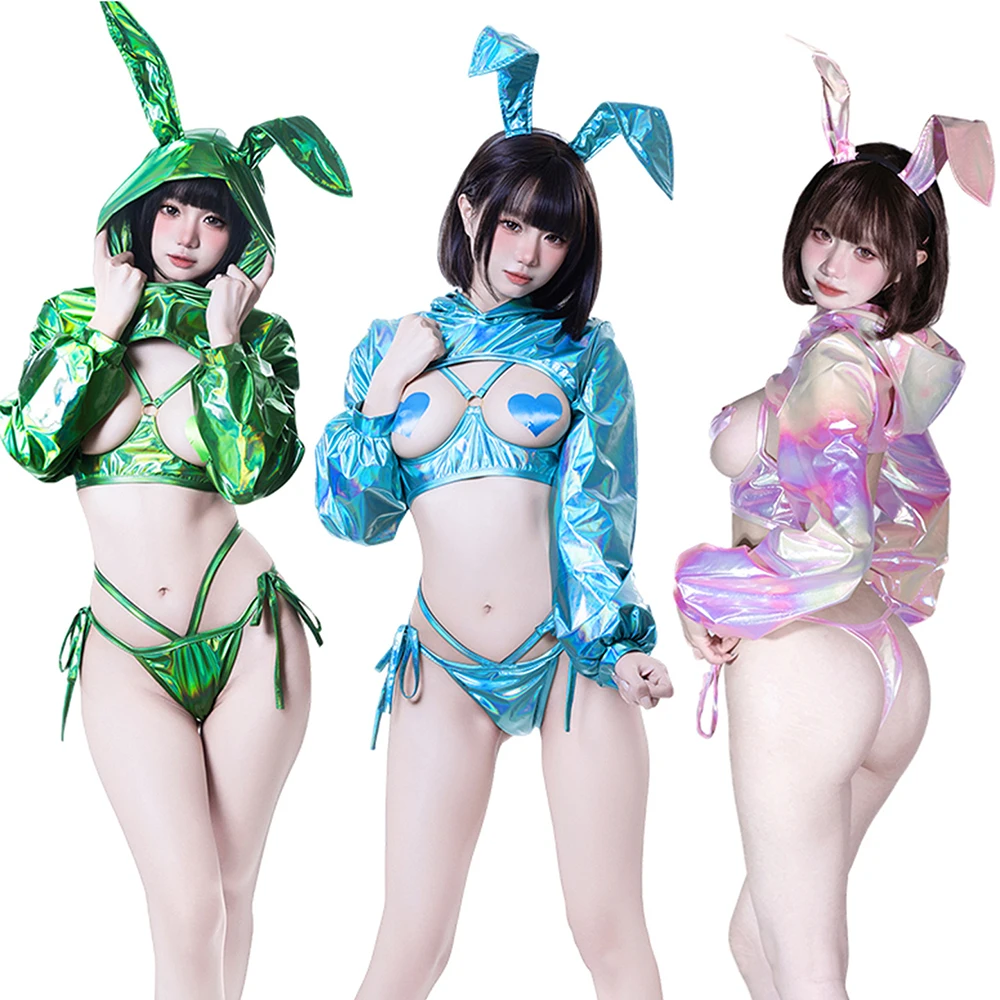 

Anime Laser Bunny Girl Cosplay Costume Japan Idol Group Machine Rabbit Outfits Role Play Underwear Lingerie Halloween Costumes