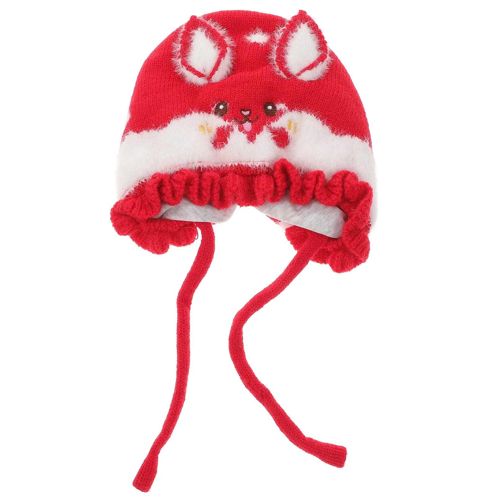 

Warm Rabbit Hat Knit Beanie Cotton Blend Ears Cap Infant Baby Earflap Hats Newborn Headwear Winter Kids Woolen Hat