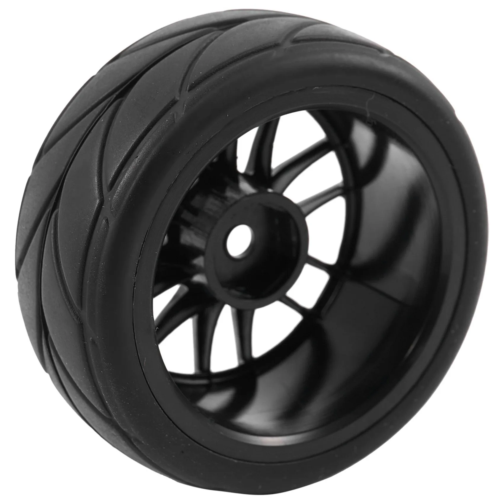 AS96-20Pcs 1/10 Rubber Tire Rc Racing Car Tires On Road Wheel Rim Fit For Hsp Hpi 9068-6081 Rc Car Part