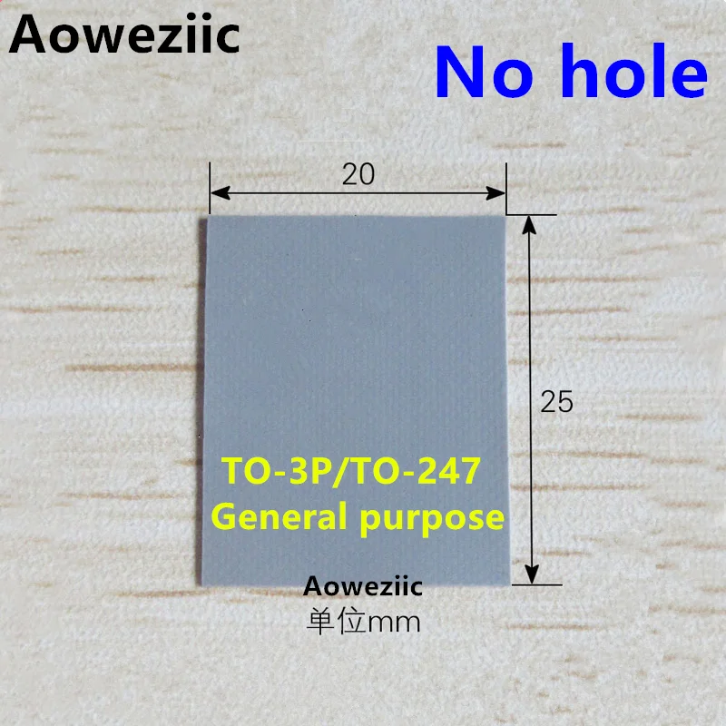 TO-220 TO220 TO-247 TO-3P Transistor radiador refrigeración silicona almohadilla térmica Tarjeta de película disipador térmico junta de aislamiento