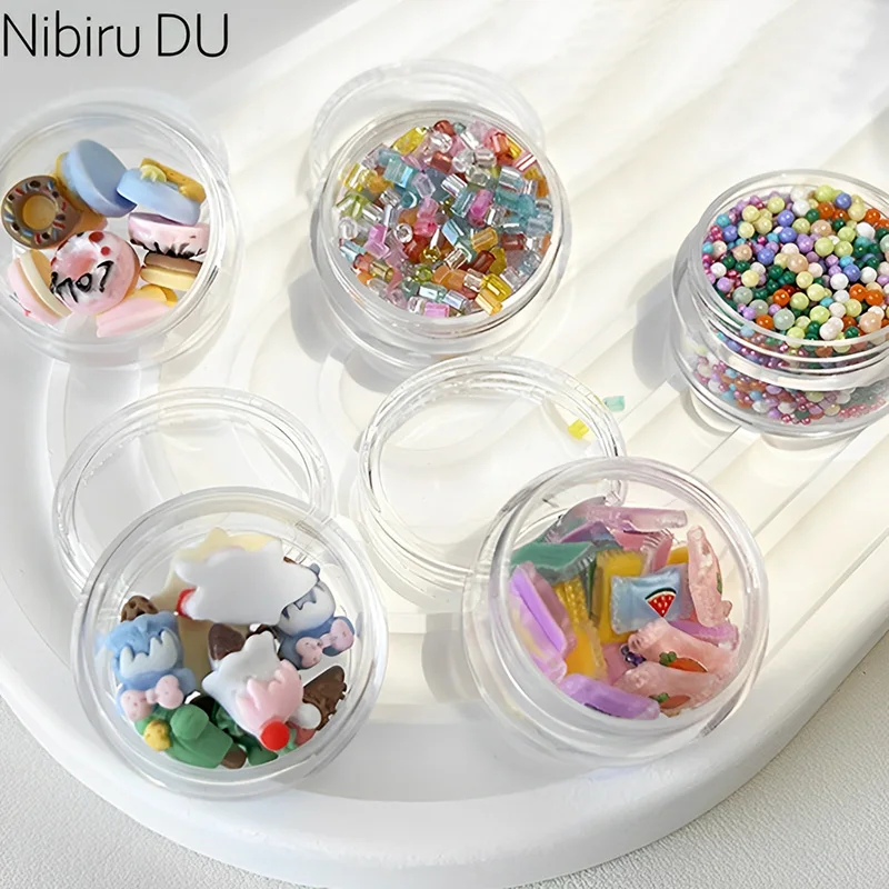 

Summer Japanese Cute Style DIY Nail Art Decorations Ice Cream Candy Charms Beauty Salon Accessories for Nail Art Jewelry