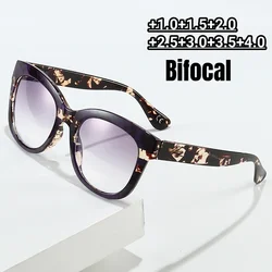 Men Large Frame Bifocal Reading Glasses Women Trendy Oversized Near Far Eyeglasses Blue Light Blocking Presbyopia Sunglasses
