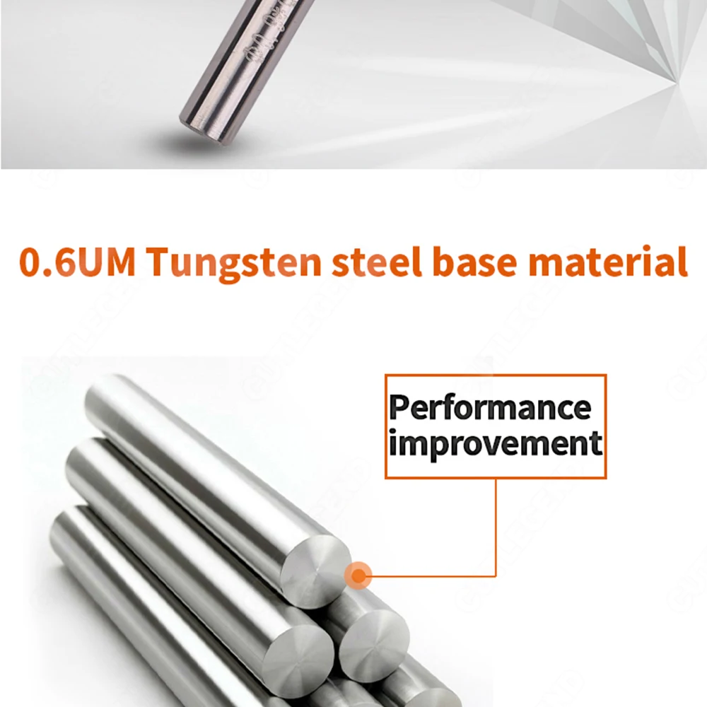 Mikro-Hartmetallfräser 0,2 0,3 0,4 0,5 0,6 0,9mm Mini Kleiner Durchmesser Mikro-Kugelfräser R0,15-R0,45 CNC-Werkzeug – Detail 4