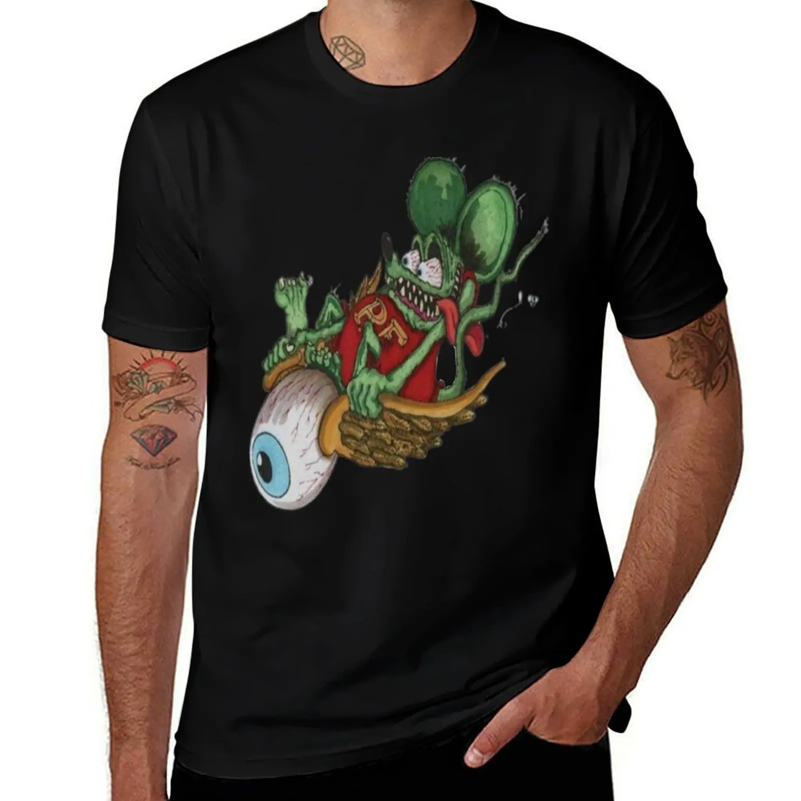 

Rat fink rat fink T-Shirt Abstract Pattern Print Top