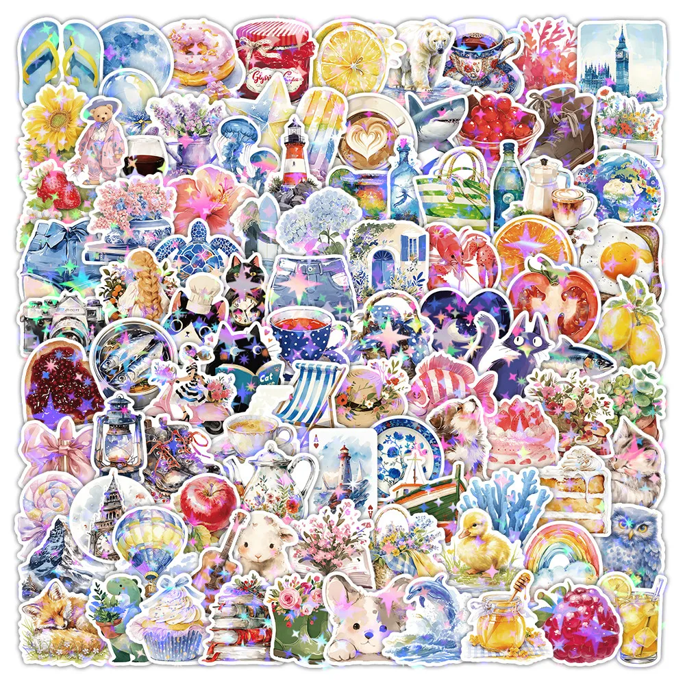 

206 шт. акварельные эстетические наклейки-декор для журналов, поделок и художественных проектов «сделай сам», магазин AnimeWorlds
