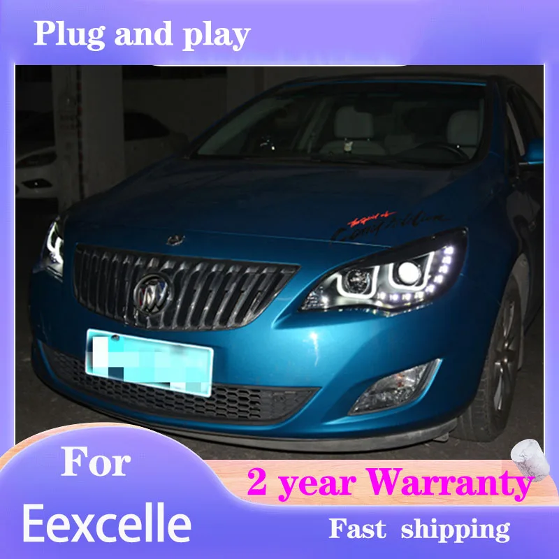 Car Styling for Opel Astra Headlights 2010-2014 Buick Eexcelle Headlamp DRL Turn Signal High Beam Projector Lens