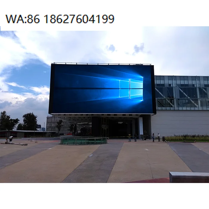 

LED SignageOutdoor Waterproof IP65 5500cd/sqm Brightness Advertising Video Players 4x2m P8 Poster TV Wall LED Display Screen