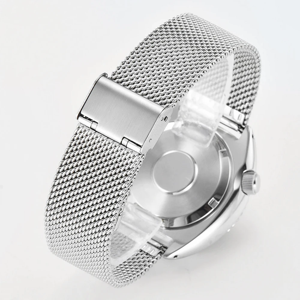 NH35 автоматический механизм черепаха механические часы мужские 45 мм, водонепроницаемые часы с датой спортивные часы сапфировый тканый стальной ремешок для часов