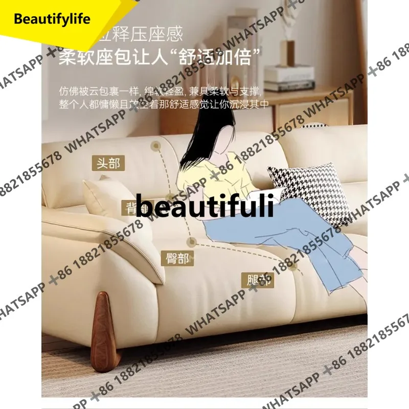 

Диван X188 Home Furniture Luxury I-образной формы, простой, роскошный, современный, комфортный, из натуральной кожи, для гостиной.