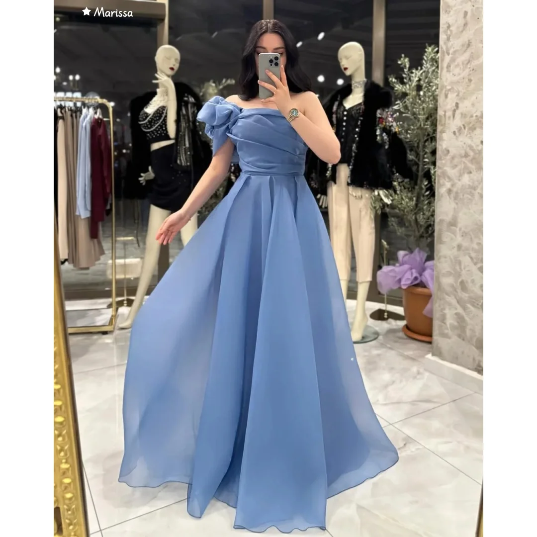 Marissa vestidos de noite para ocasiões especiais feitos sob medida vestidos de ocasião para festa de luxo fora do ombro a linha tule