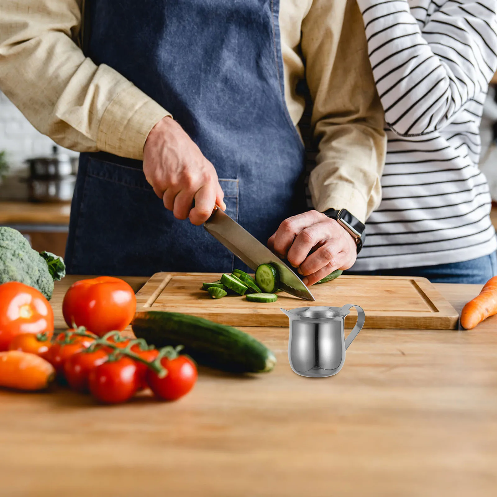 

Stainless Steel Sauce Pitcher Small Coffee Milk Creamer Container Kitchen Condiment Holder Multi-Use Cream Sugar Vinegar