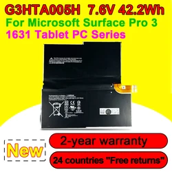 For Microsoft Surface Pro 3 1631 Tablet PC Series G3HTA005H G3HTA009H MS011301-PLP22T02 Laptop Battery 7.6V 42.2Wh 5547mAh