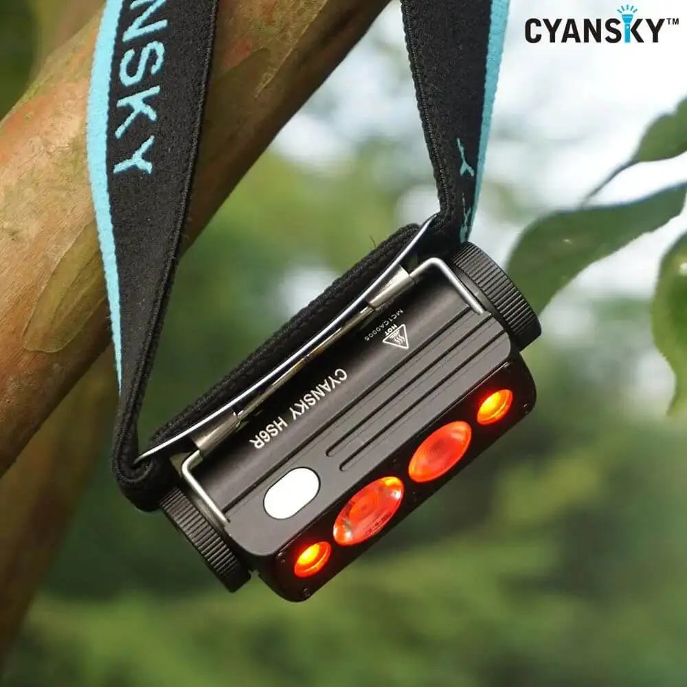 Cyansky HS6R 1400 Lumens Triple Output Rechargeable Headlamp