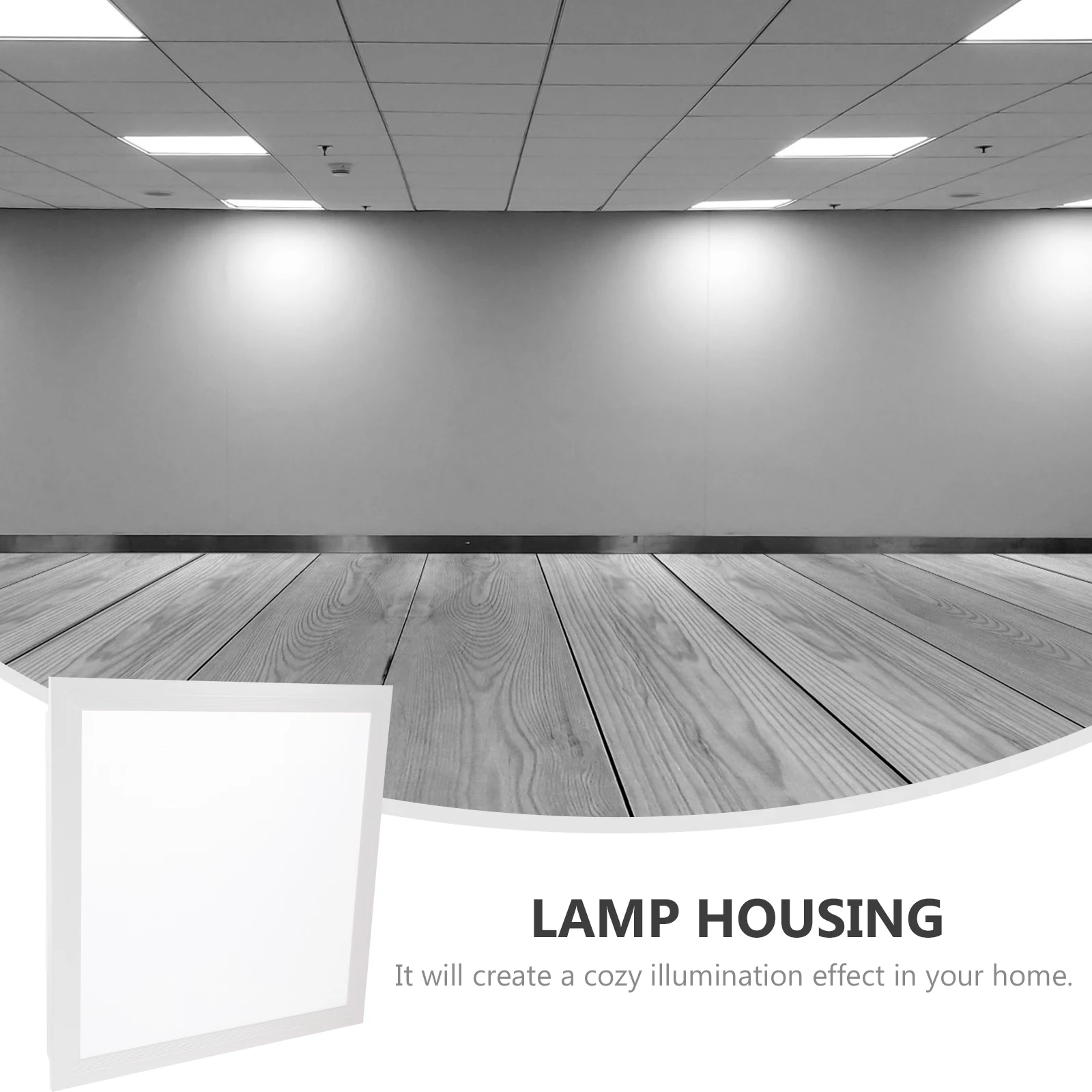 

Aluminum Gusset Lampshade Integrated Ceiling Slim Design Frosted Board Uniform Light Guide Classroom Office Decor Acrylic Night