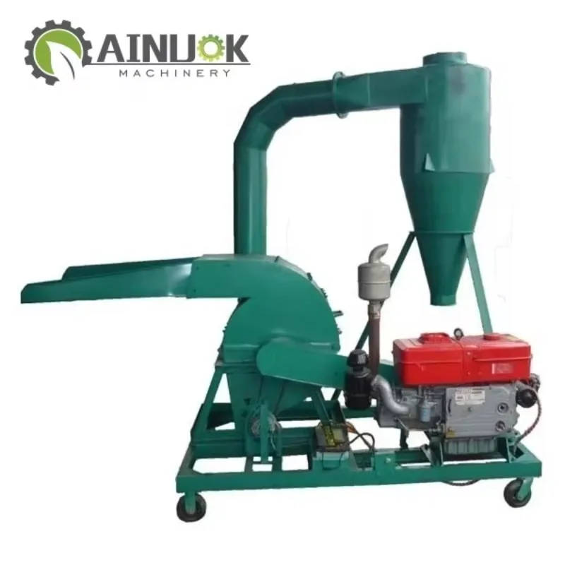 High Efficiency Wood Hammer Mill with Big Capacity Engine Core Component Wood Chip Crusher for Sale