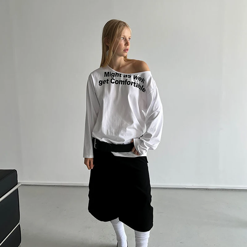 

Весенне-осенняя новая высококачественная модная сексуальная свободная футболка с длинными рукавами в стиле ретро, повседневный элегантный изысканный уличный женский топ