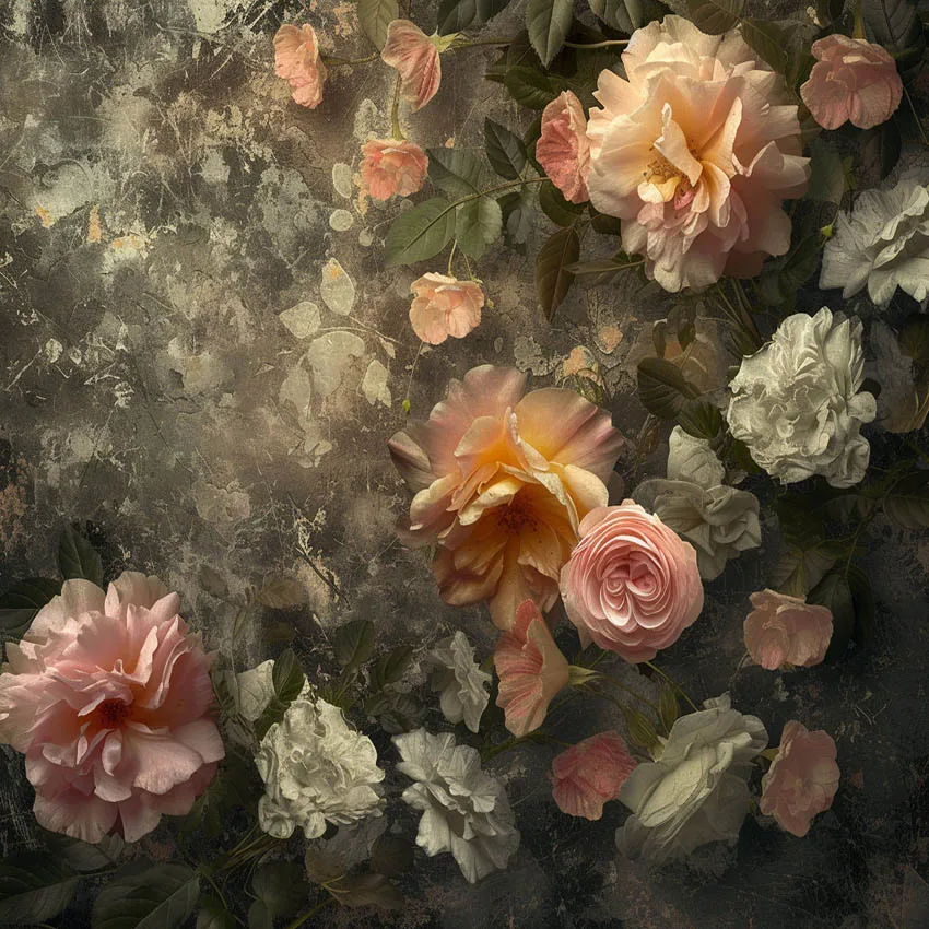 Mehofond Photography Background Painting Texture Floral Adult Birthday Wedding Maternity Portrait Decor Backdrop Photo Studio