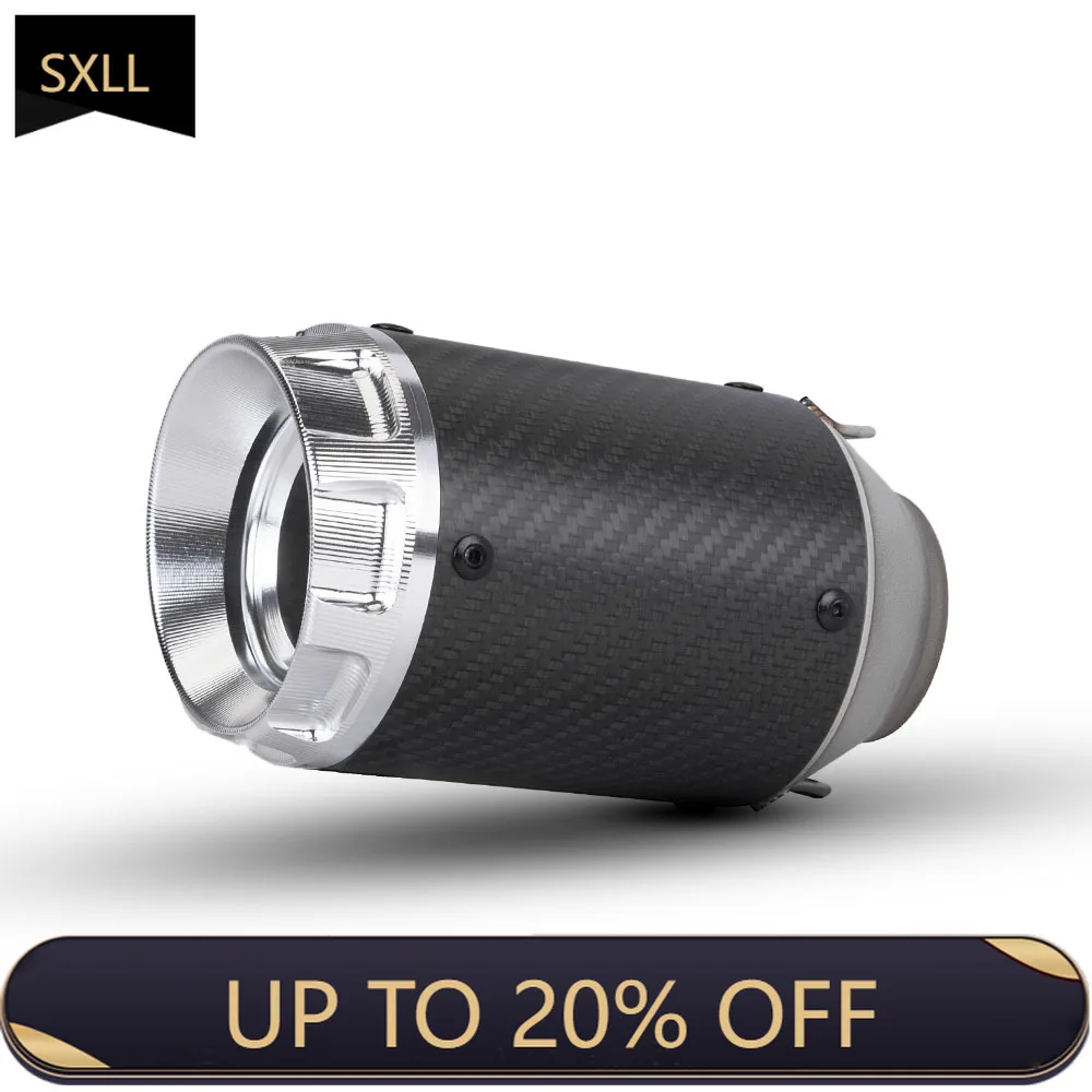 

SXLL NINJA400 Crf150 Gsxr150 Z900 Z750 Xj6 Adv350 51mm Universal Motorcycle Exhaust Carbon Fiber with DB Killer