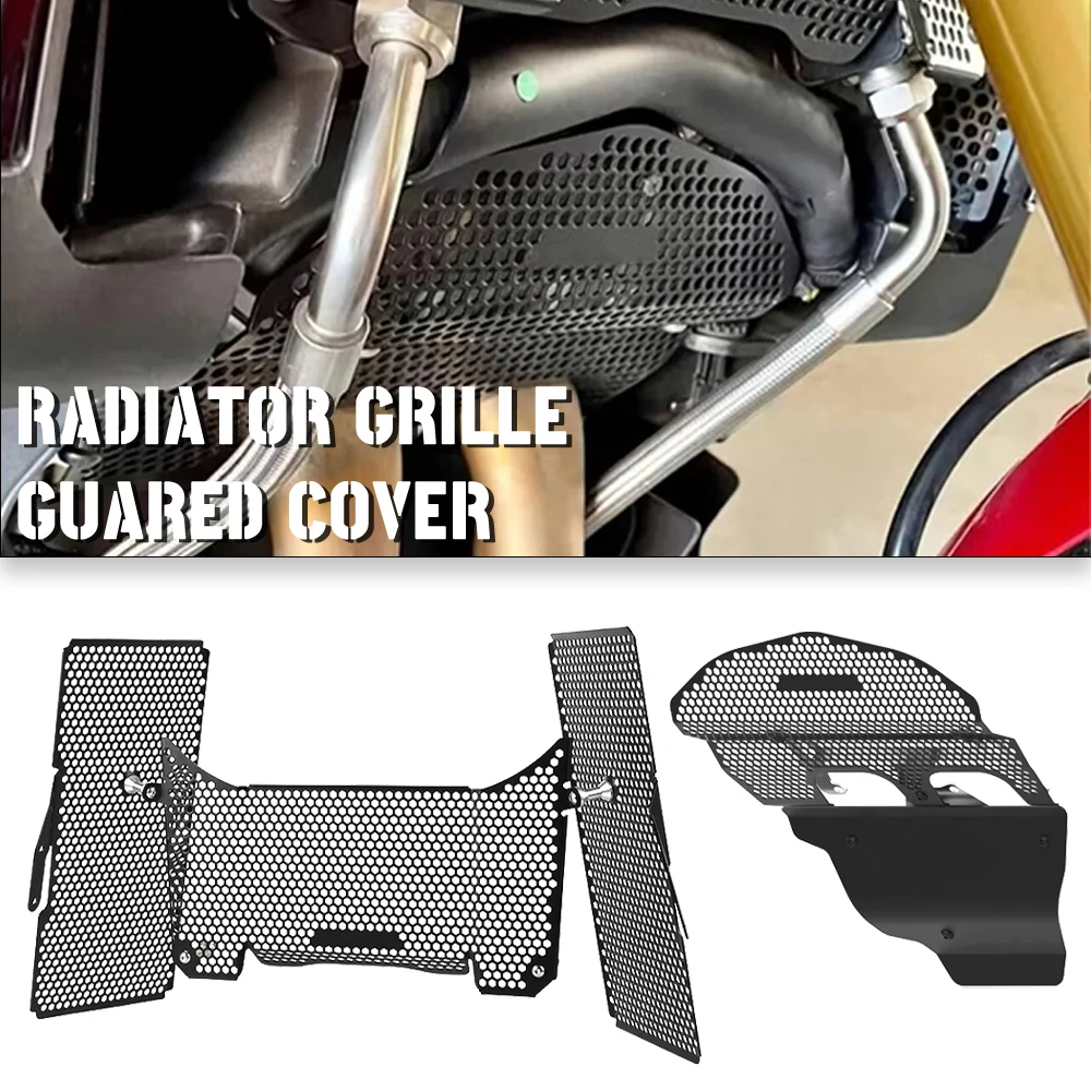 

For Ducati Multistrada V4/S/Pikes Peak/S Sport/Rally Motorcycle Radiator Guard Grille Oil Cooler Engine Cylinder Head Protection