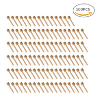 100pcs Honey Stir Bar Mixing Handle Jar Spoon Practical 50/20pcs Wood Dipper Honey Long Stick Supplies Honey Kitchen Tools
