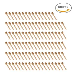 100pcs Honey Stir Bar Mixing Handle Jar Spoon Practical 50/20pcs Wood Dipper Honey Long Stick Supplies Honey Kitchen Tools