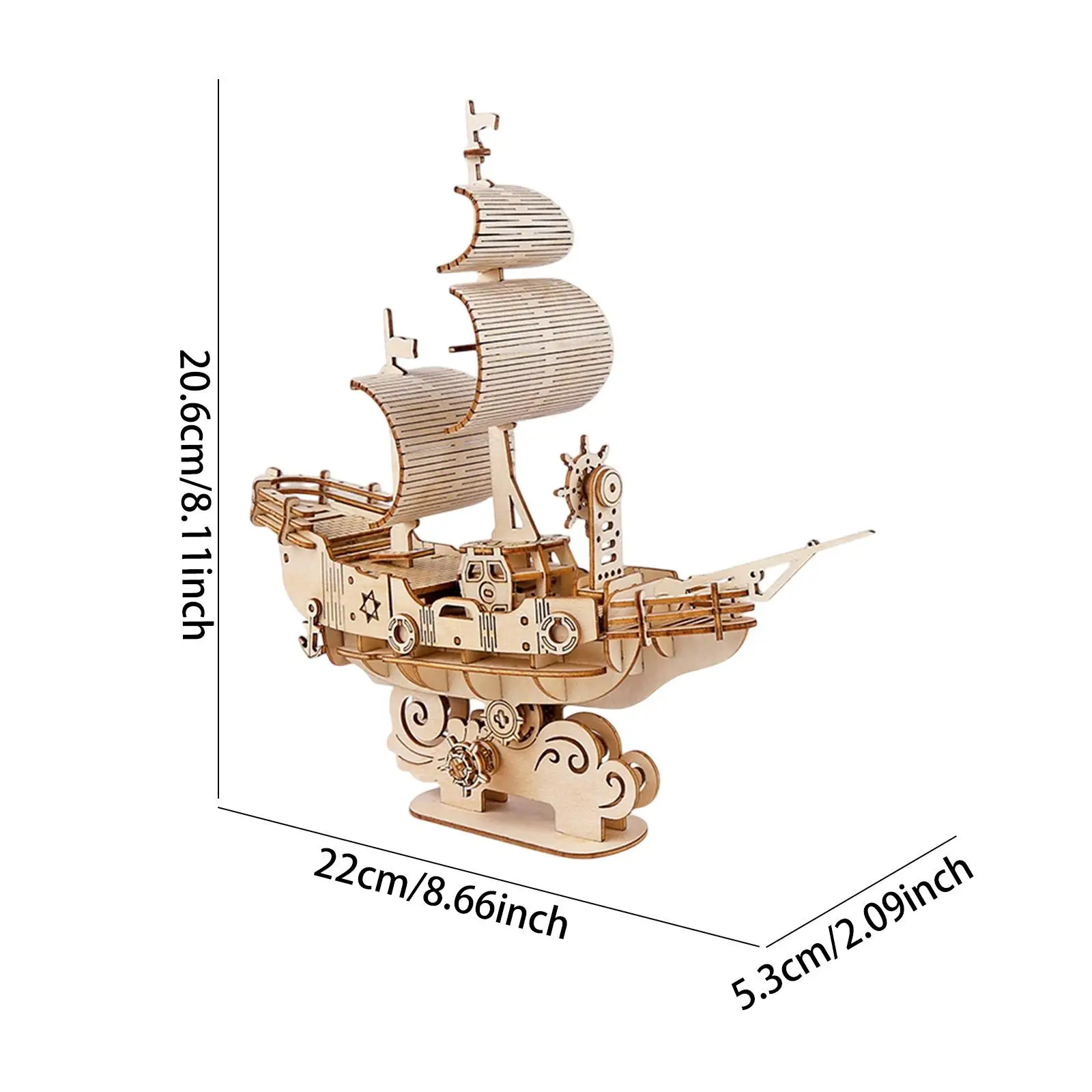 

3D Boat Puzzle Model Intelligent Puzzle Assembly Toy for Birthday Gift