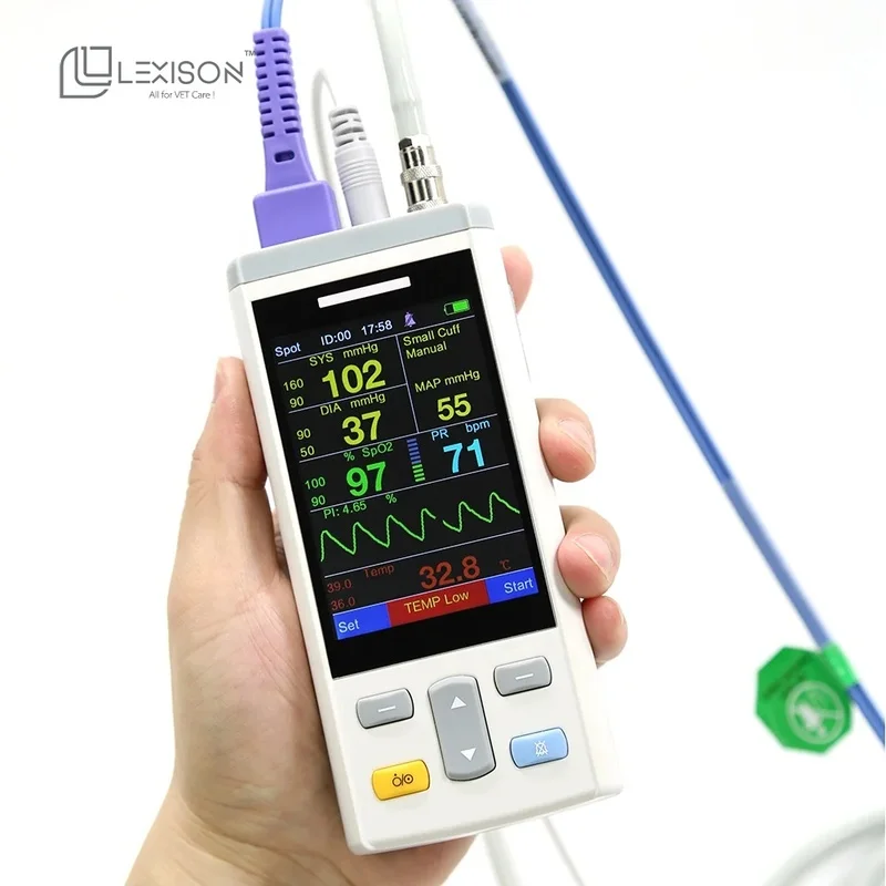 Handheld Veterinary Vital Signs Monitoring Instrument PPO‑G3V Animal Blood Pressure Tester