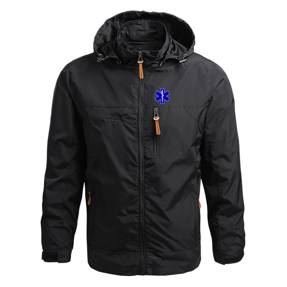 EMT Emergency Ambulance 2023 Men's New Winter Fashionable Fleece Jackets Tactical Coats Waterproof Outdoor Windproof Windbreaker