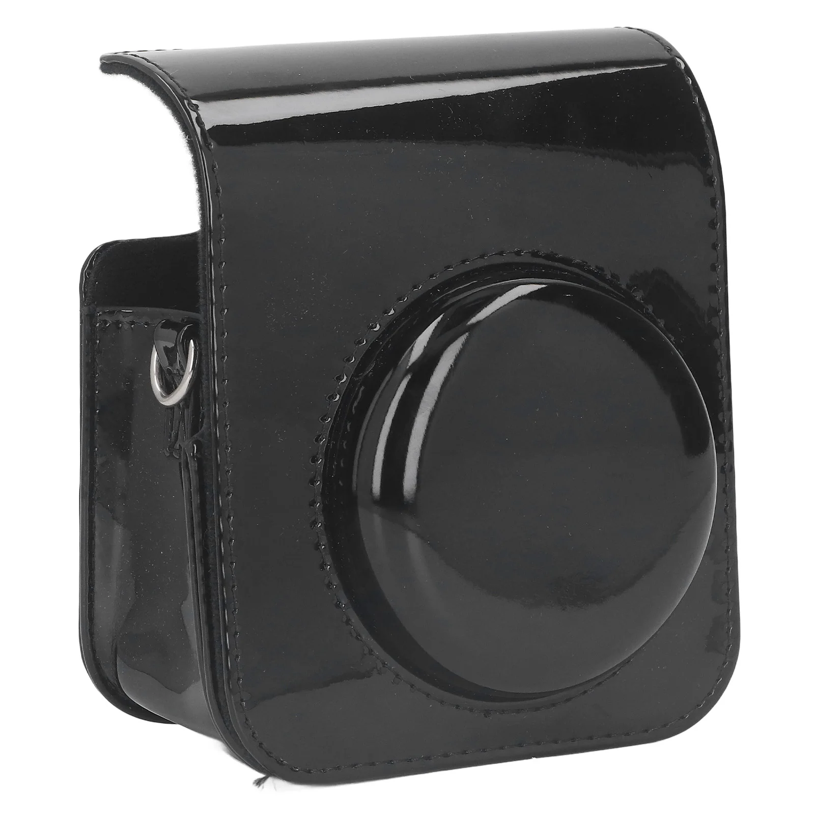 Picture 3: Vintage  Camera Bag PU Leather Anti-Scratch Detachable Cover  Strap Mirror Design